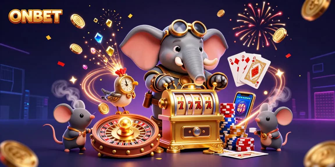 Engage with thrilling gaming action at ONBET featuring steampunk characters and endless winnings.