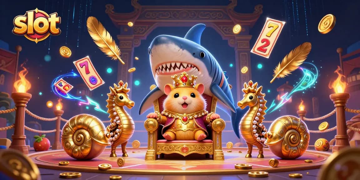 Menangkan slot dalam permainan yang menarik dengan karakter kartun dan simbol jackpot yang menggembirakan.