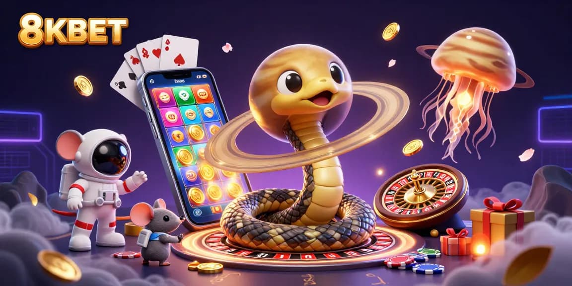Place bets and win exciting prizes at 8KBET's cosmic casino featuring unique games and thrilling experiences.