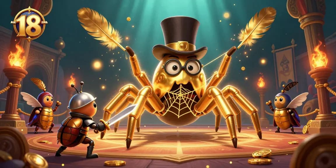 Engage with keonhacai 18's thrilling atmosphere featuring unique characters and vibrant casino elements.