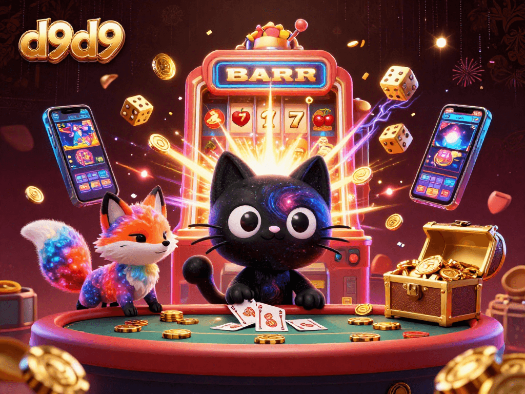 d9d9 ay nag-aanyaya ng masiglang karanasan sa mga slot na laro sa isang cosmic casino.