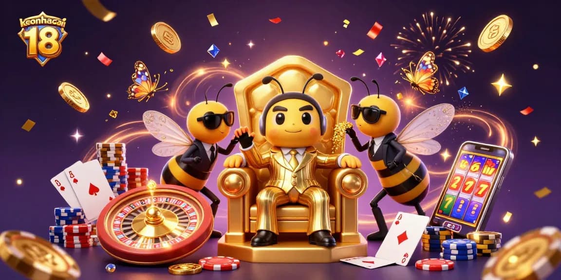 Experience the excitement of keonhacai 18 with lively gaming elements and vibrant characters.