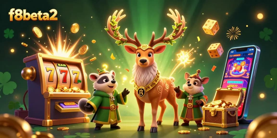 Spin the reels at f8beta2 with a vibrant 3D casino scene full of excitement and winnings.