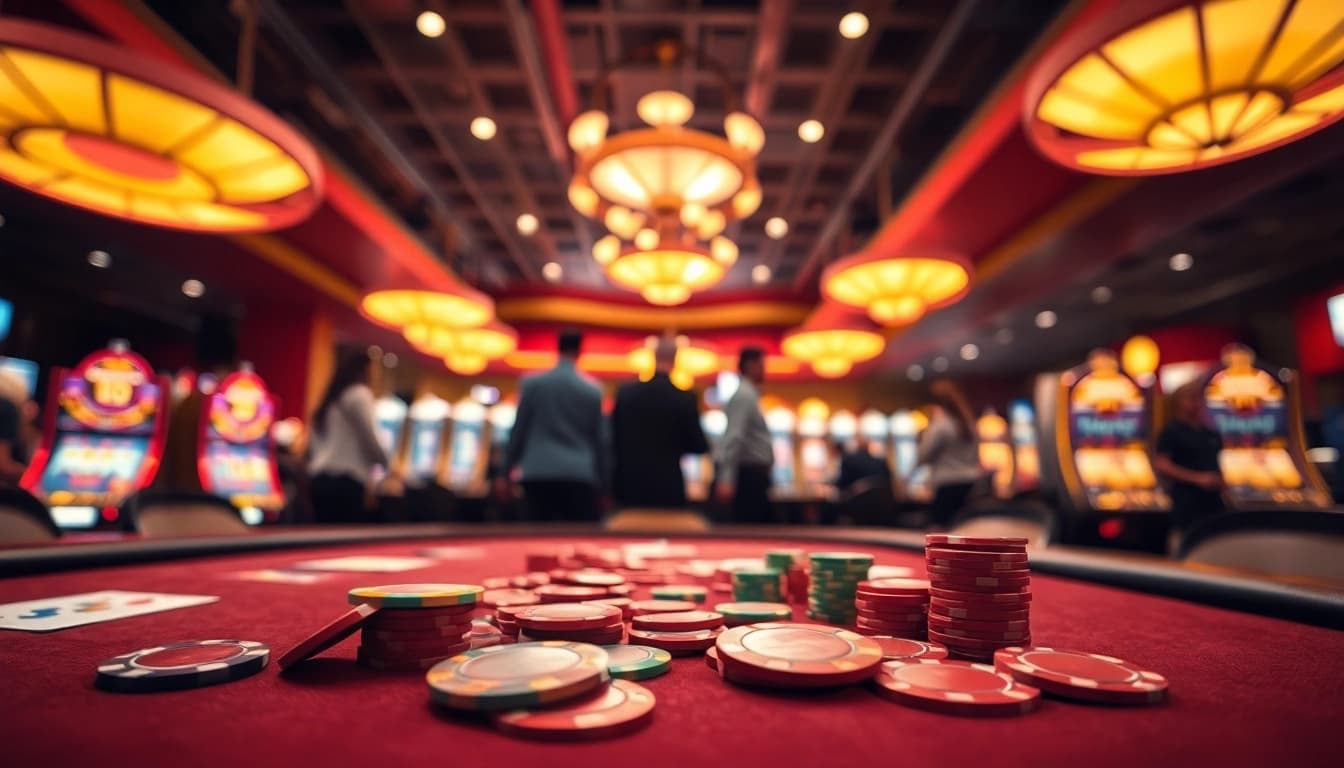 rsg雷神2 充滿活力的賭場遊戲桌，吸引玩家互動和投注。