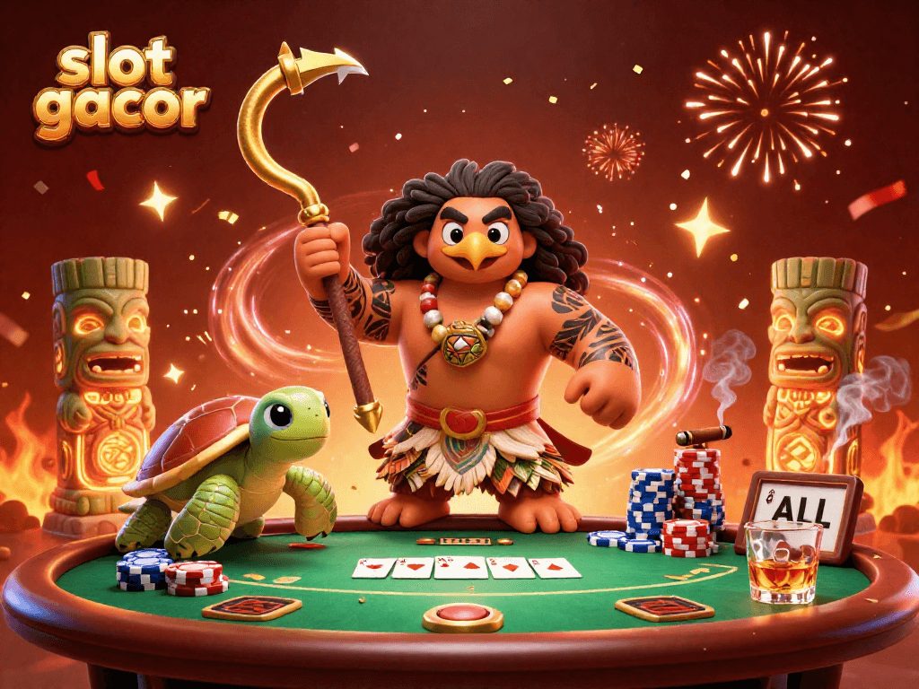 Engage in exciting prize opportunities featuring slot gacor with vibrant characters and casino elements.