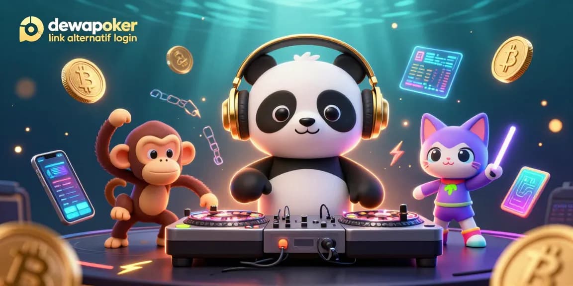 Play at dewapoker link alternatif login and experience vibrant 3D casino action featuring fun characters in an immersive gambling environment.
