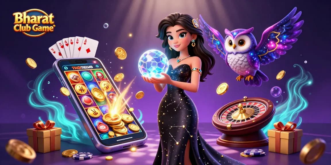 Bharat Club Game showcases an enchanting casino atmosphere with engaging slot gameplay.