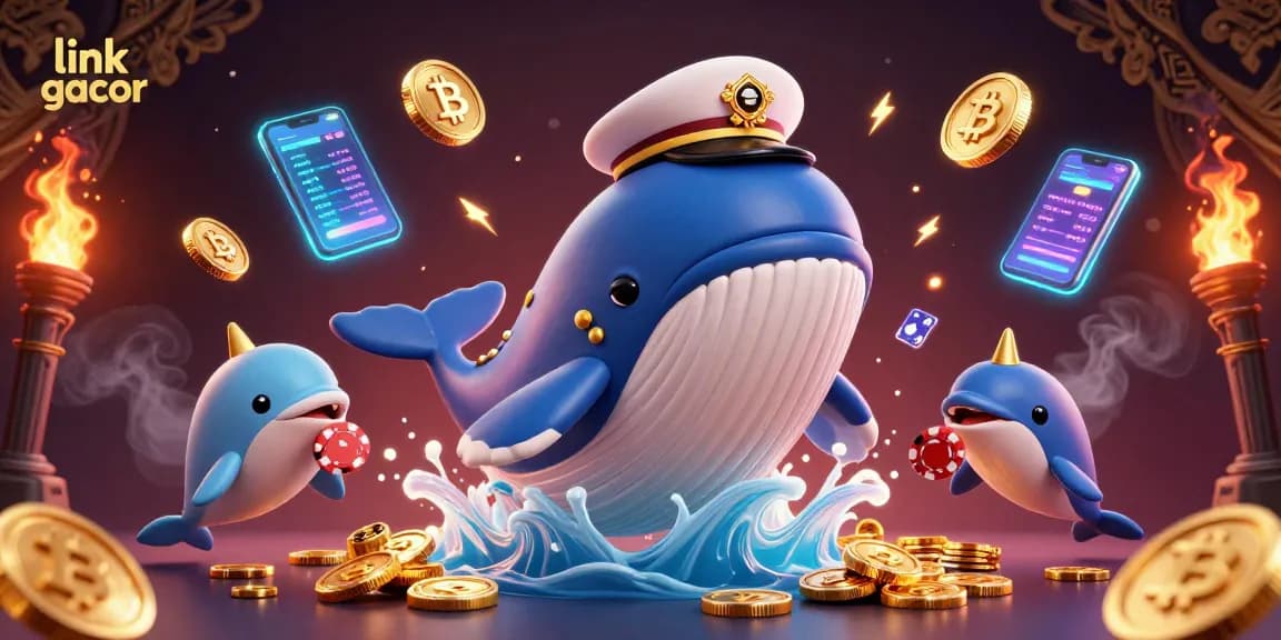 Experience winning thrills with link gacor in a vibrant casino-themed digital illustration.