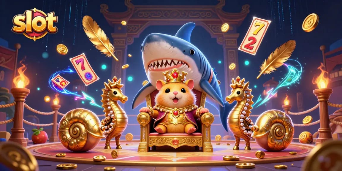 Menangkan slot dalam permainan yang menarik dengan karakter kartun dan simbol jackpot yang menggembirakan.
