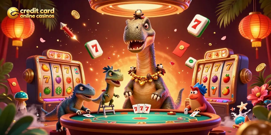 Engage with lively action at credit card online casinos featuring a vibrant casino scene.