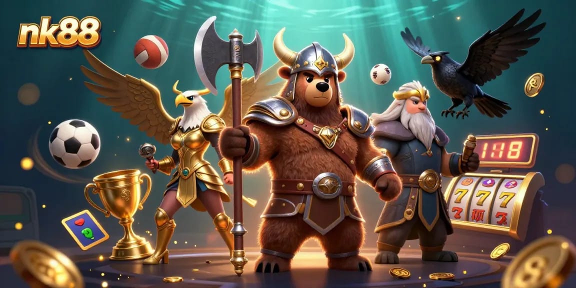 Experience the thrill of nk88 casino with stunning 3D visuals as players engage in dynamic betting actions.