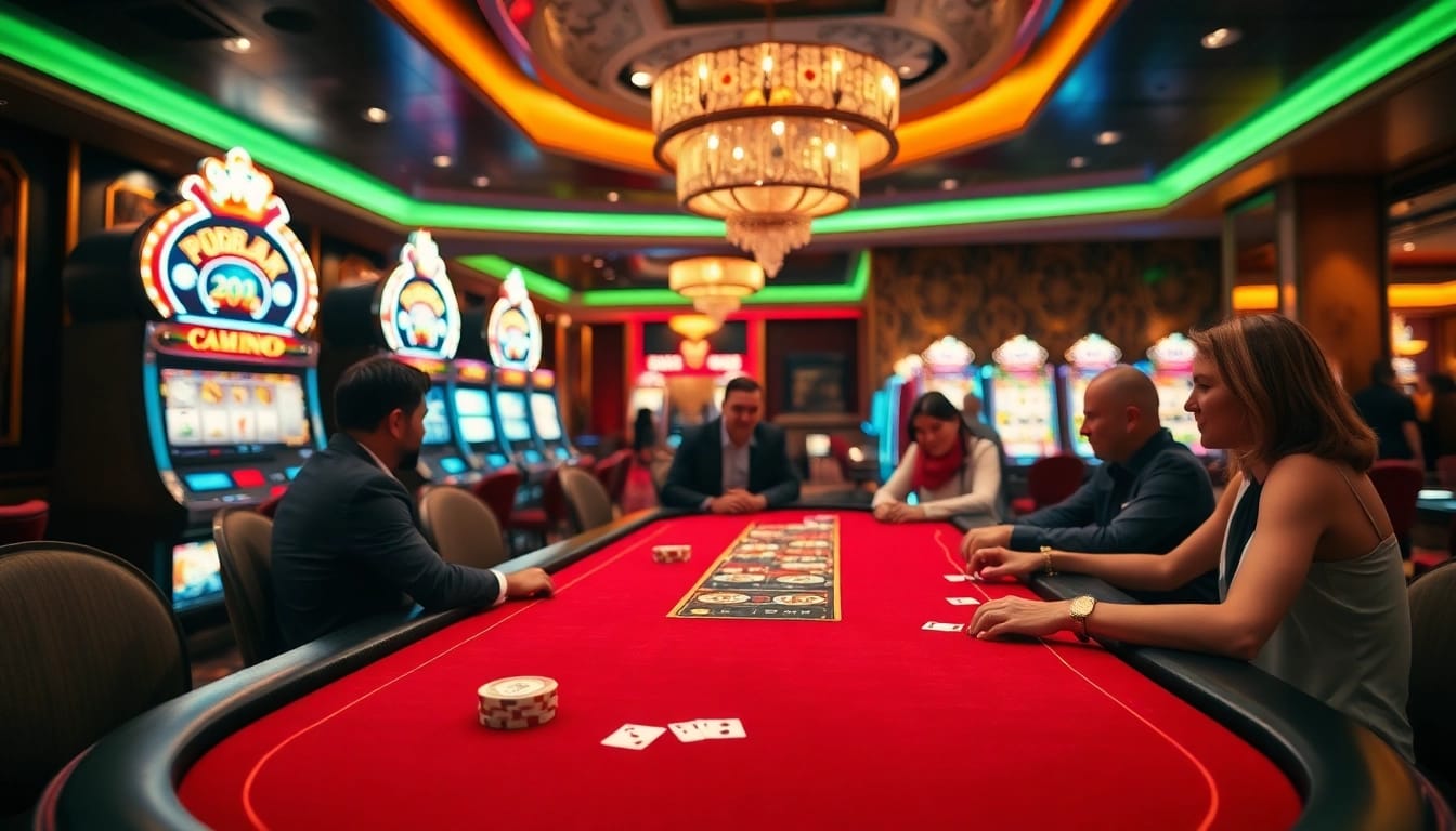 Aksi permainan situs toto yang seru di kasino mewah dan elegan dengan dealer.