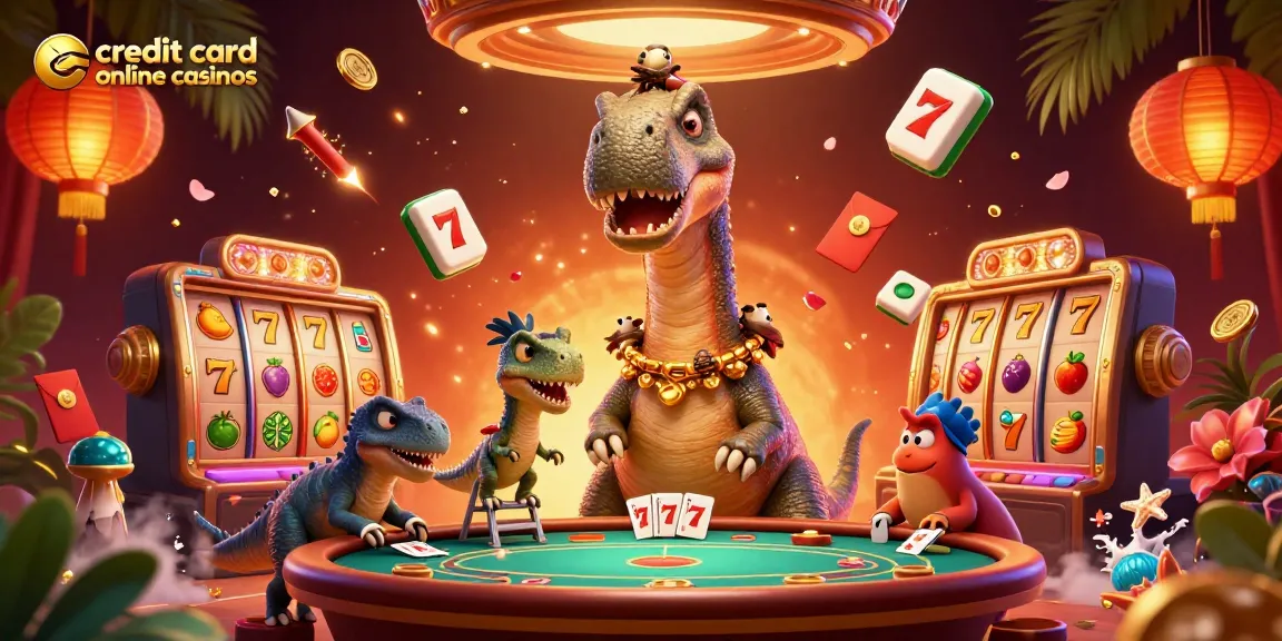 Engage with lively action at credit card online casinos featuring a vibrant casino scene.