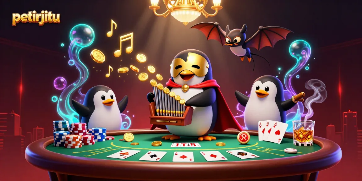 Menguji keberuntungan dengan petirjitu, alunan suara organ dan koin berkilauan di kasino online.