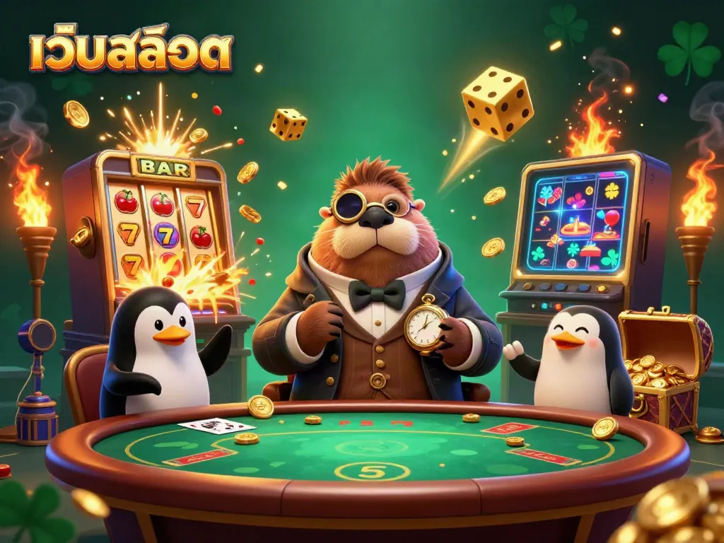 Experience thrilling เว็บสล็อต action with vibrant characters and jackpot excitement in a lively underwater scene.