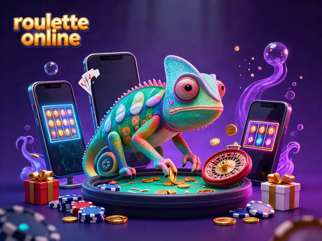 Engage with thrilling roullete online gameplay in a vibrant casino scene filled with colorful characters and dynamic elements.
