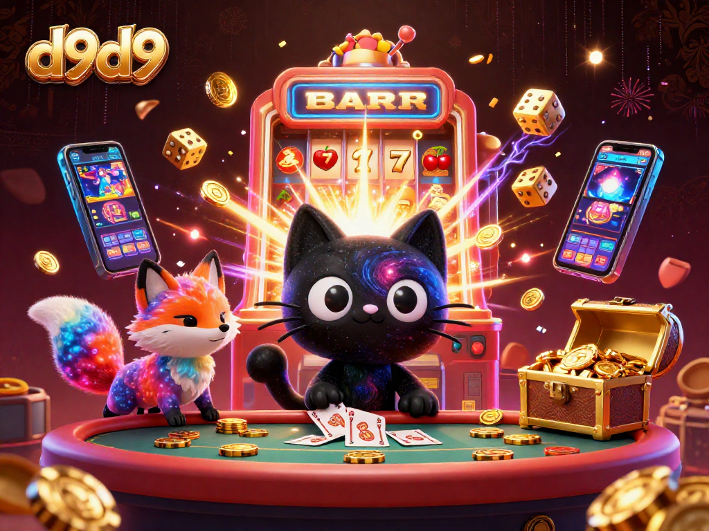d9d9 ay nag-aanyaya ng masiglang karanasan sa mga slot na laro sa isang cosmic casino.