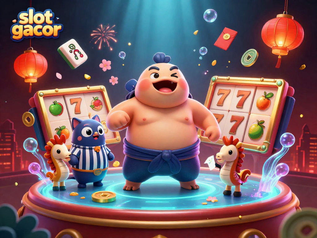 Engage with slot gacor adventure featuring a vibrant underwater casino scene with unique characters.