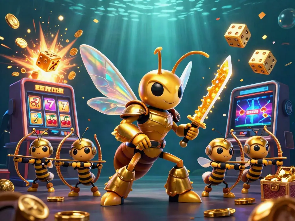 Tikus4D menampilkan jackpot mesin slot yang memukau dengan koin berkilau dan elemen bersinar lainnya.