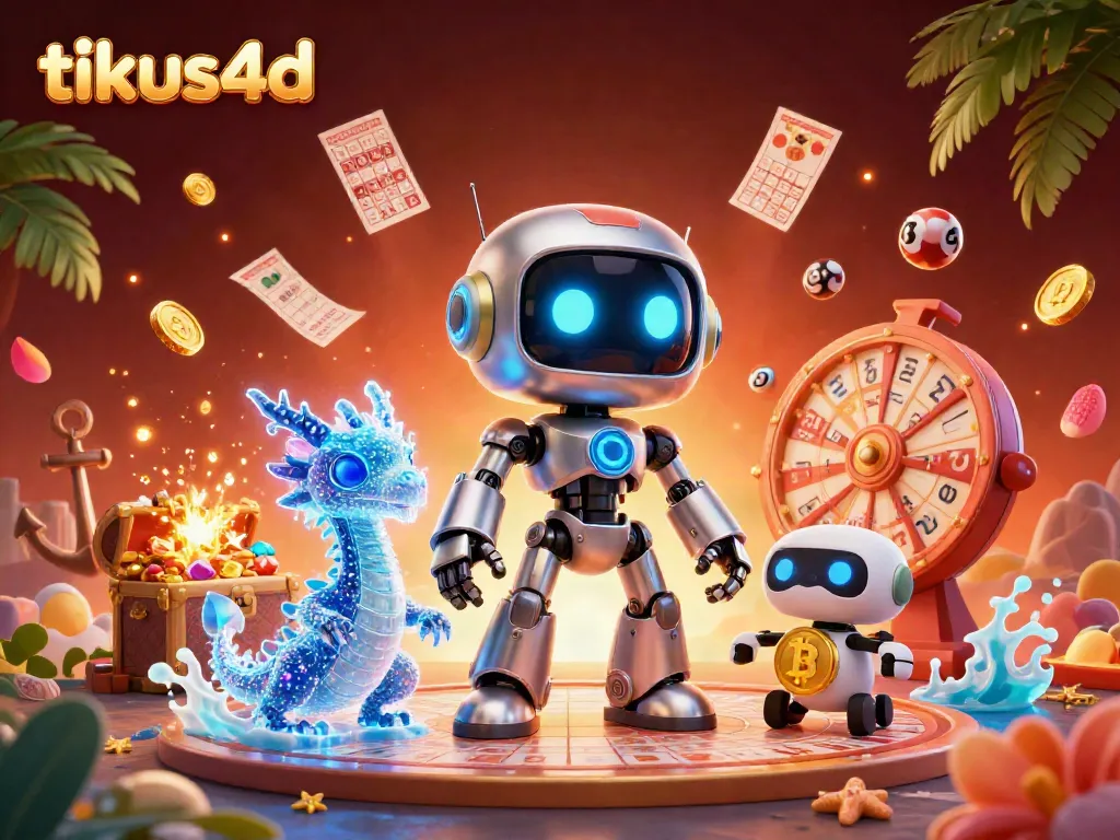 Engage in thrilling lottery games with tikus4d, offering dynamic images of numbered balls and prize wheels.