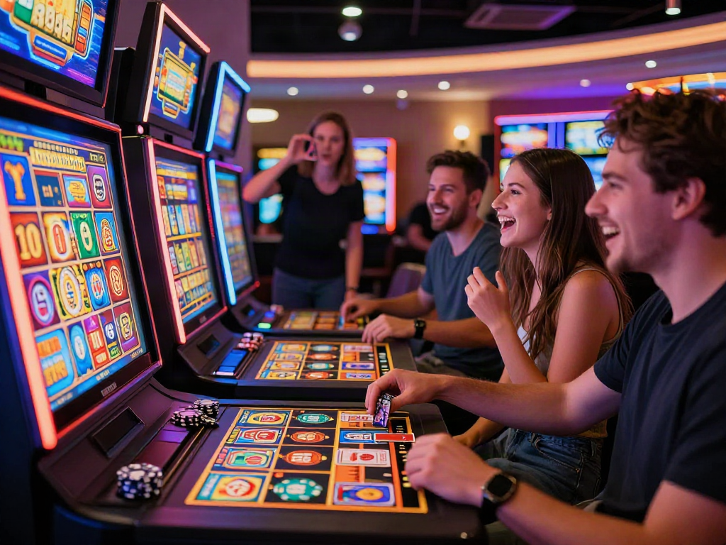 Menikmati permainan slot di kasino dengan LUXURY111 Daftar, suasana hidup dan ceria.