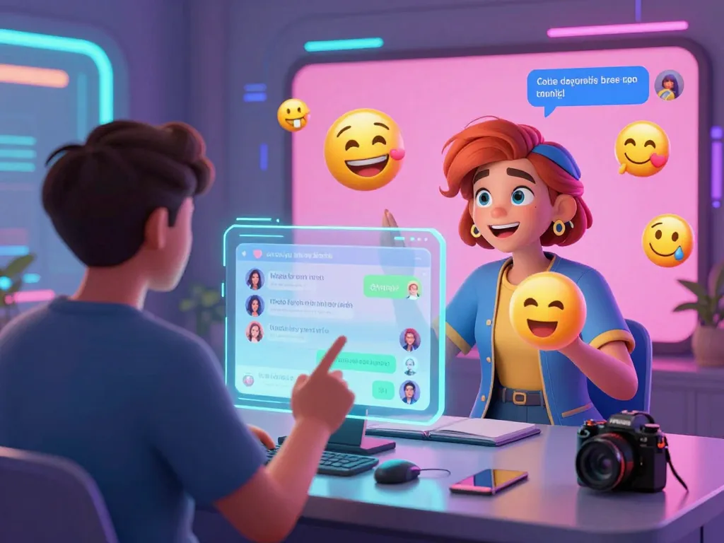 Engaging NSFW AI chat scene featuring a vibrant digital environment and customizable AI character interactions.