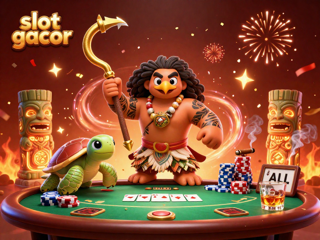 Engage in exciting prize opportunities featuring slot gacor with vibrant characters and casino elements.