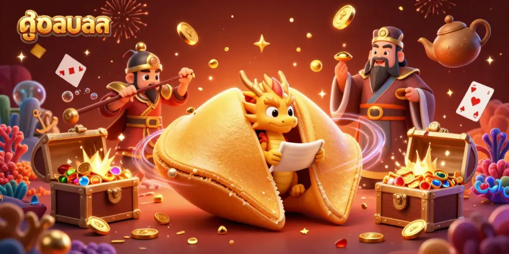 Experience thrilling ดูบอลสด in a vibrant 3D cartoon scene featuring dynamic characters and gambling elements.