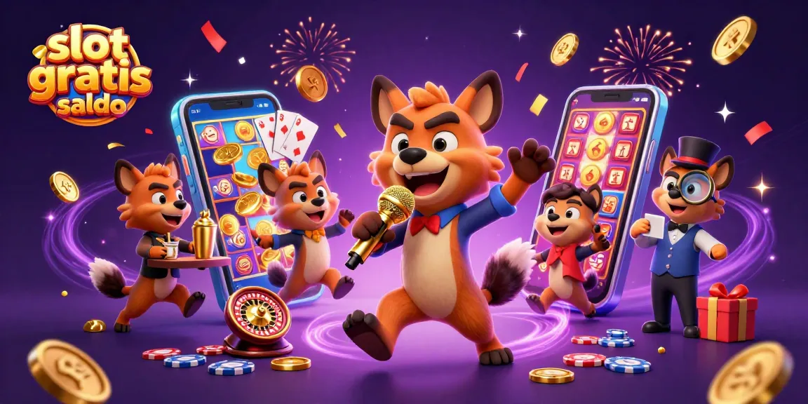 Experience slot gratis saldo as hyenas enjoy casino fun in a vibrant, detailed scene.