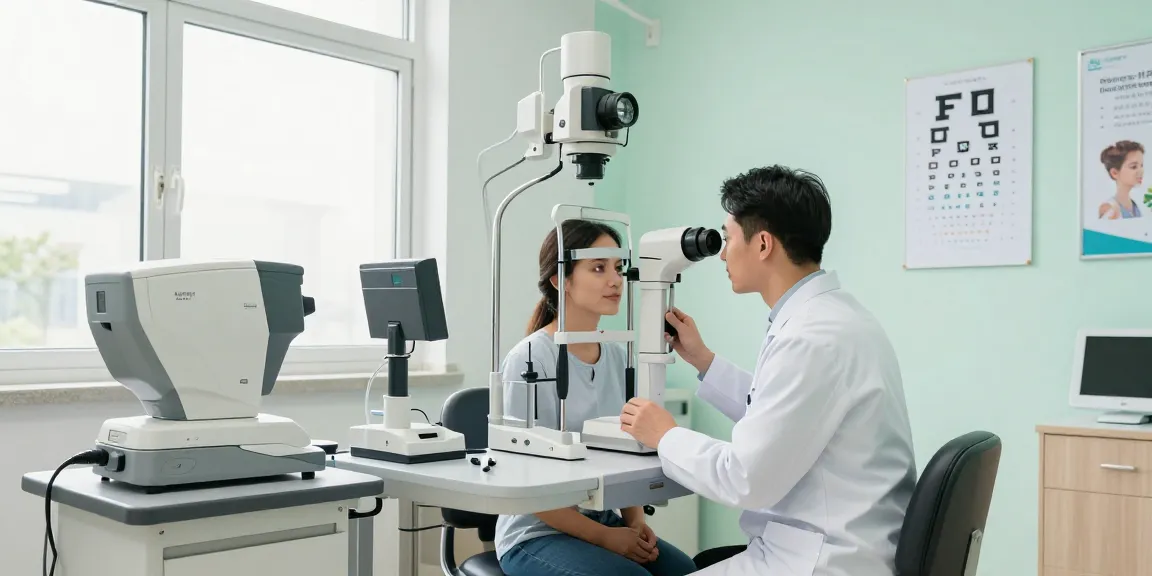 Eye care consultation at SNU Eye Clinic featuring detail resource for personalized vision assessment.