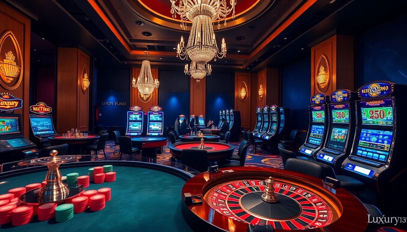 Experience Luxury138 with top-notch online gambling interfaces and vibrant casino elements.