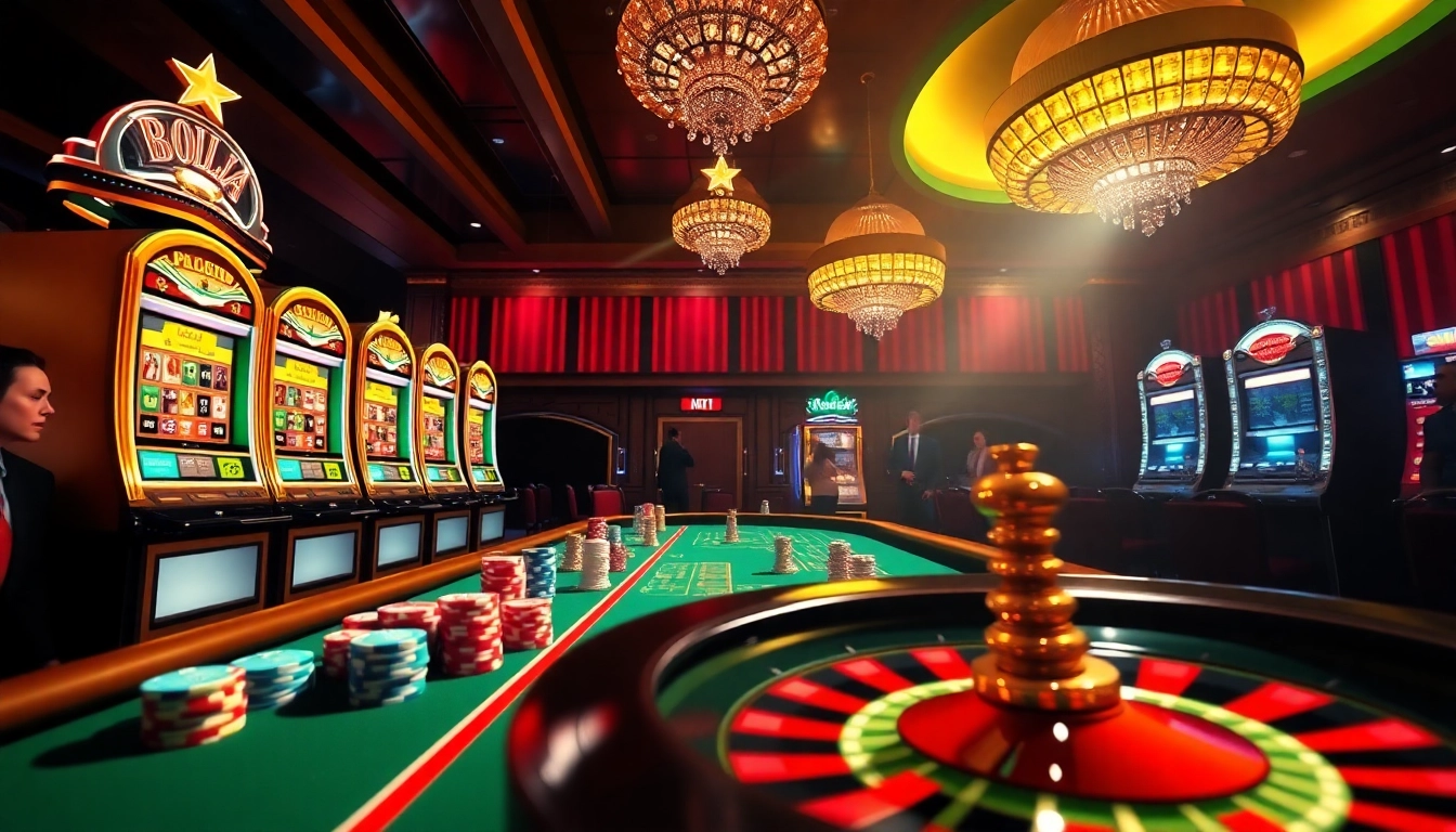 Pahla4d players enjoying thrilling casino action with vibrant gaming tables and colorful chips.