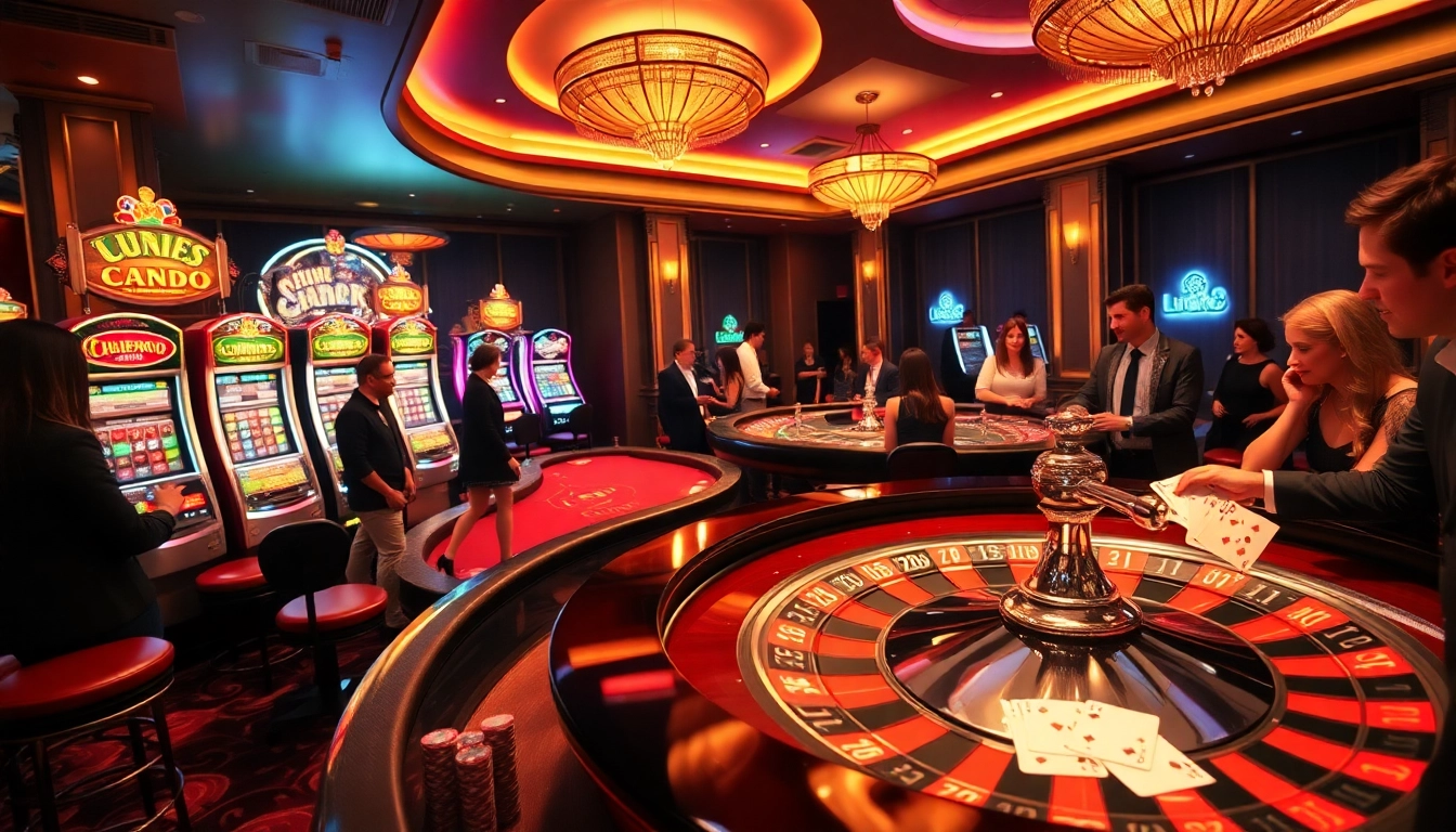 Luck8 enhances your gaming experience at a lavish casino table with spinning roulette.